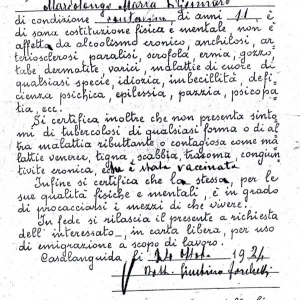 certificato sana costituzione