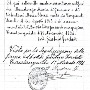 certificato di sana mentalità